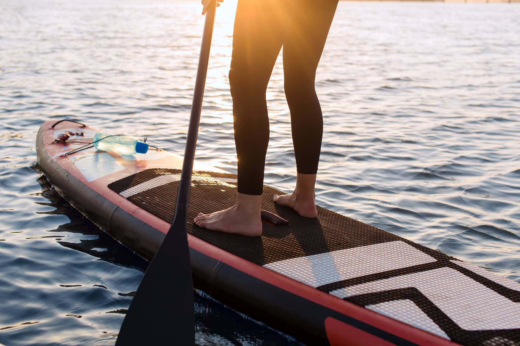 Stand Up Paddler auf der Nordsee