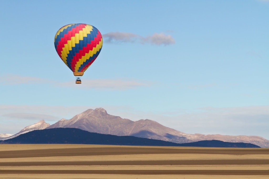 Ballon im Rocky Mountains Colorado