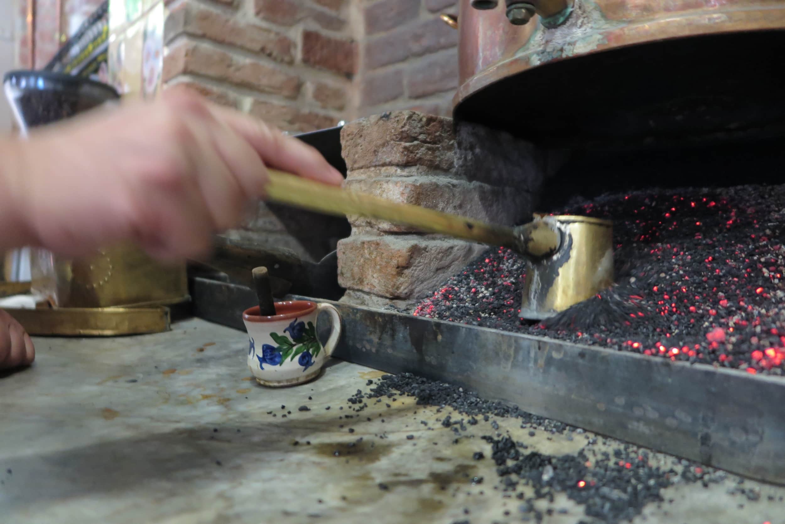 Kaffee nach traditioneller Art auf Lesbos