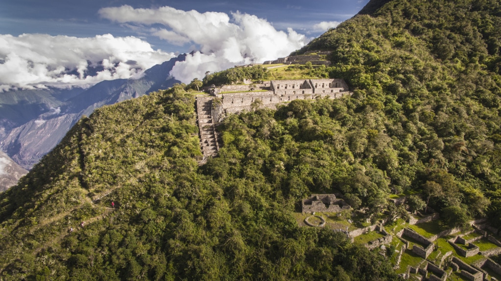 Blick auf Choquequirao