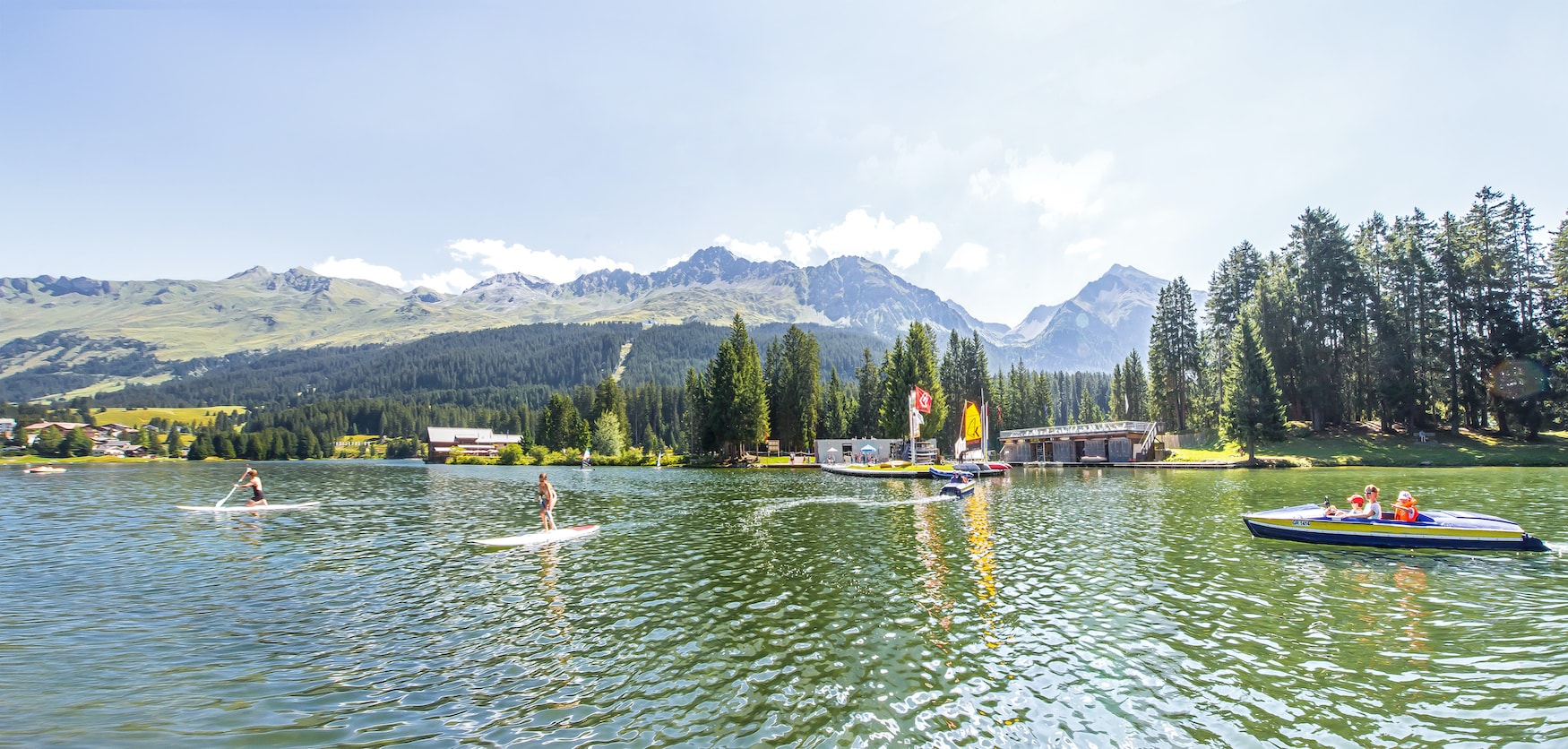 Wassersportcentrum am Heidsee in der Schweiz