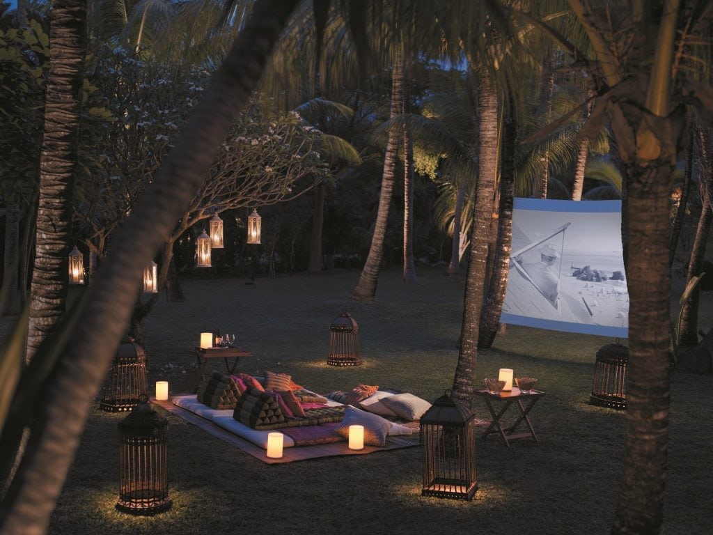 Freiluft-Kinoabende im Shangri-La auf Mauritius