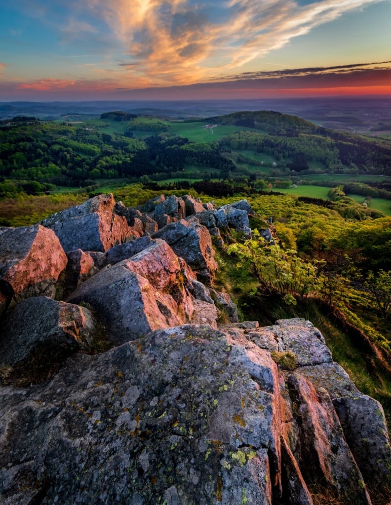 Blick von der Milseburg in der Rhön