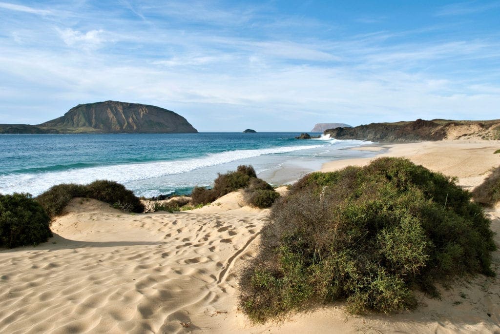 Wandern auf Lanzarote: vorbei am Playa de las Conchas