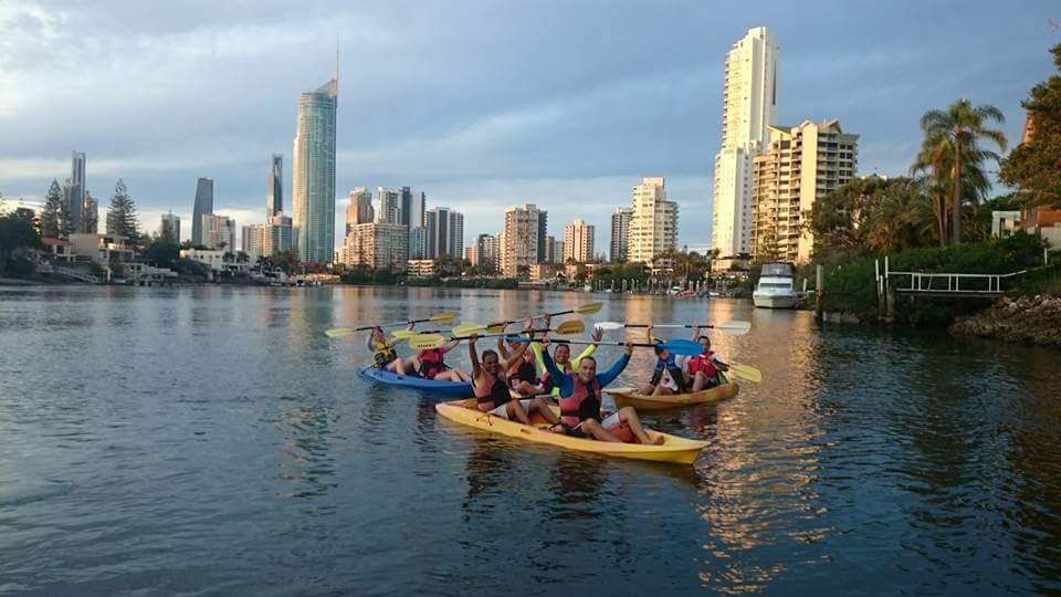 Sunset Kajaktour an der Gold Coast - Surfers Paradies