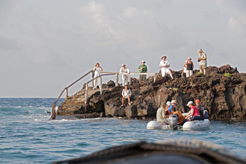 Anlanden an Bartolomé Island, Galapagos