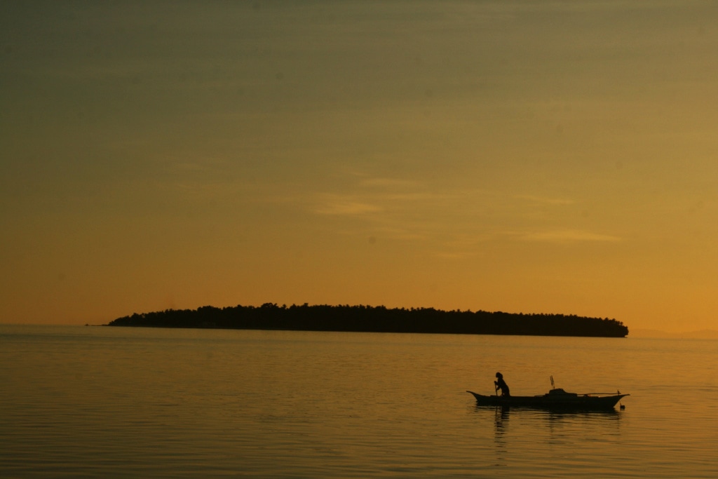 Die Sonnenuntergänge auf den Philippinen gleichen einem Gemälde.
