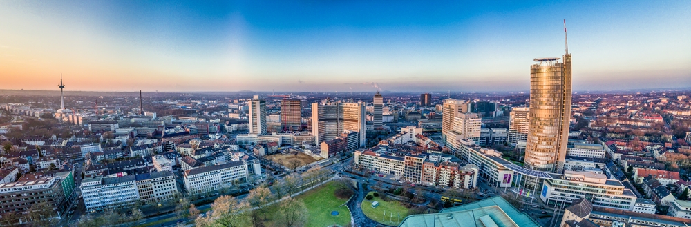 Skyline von Essen in NRW