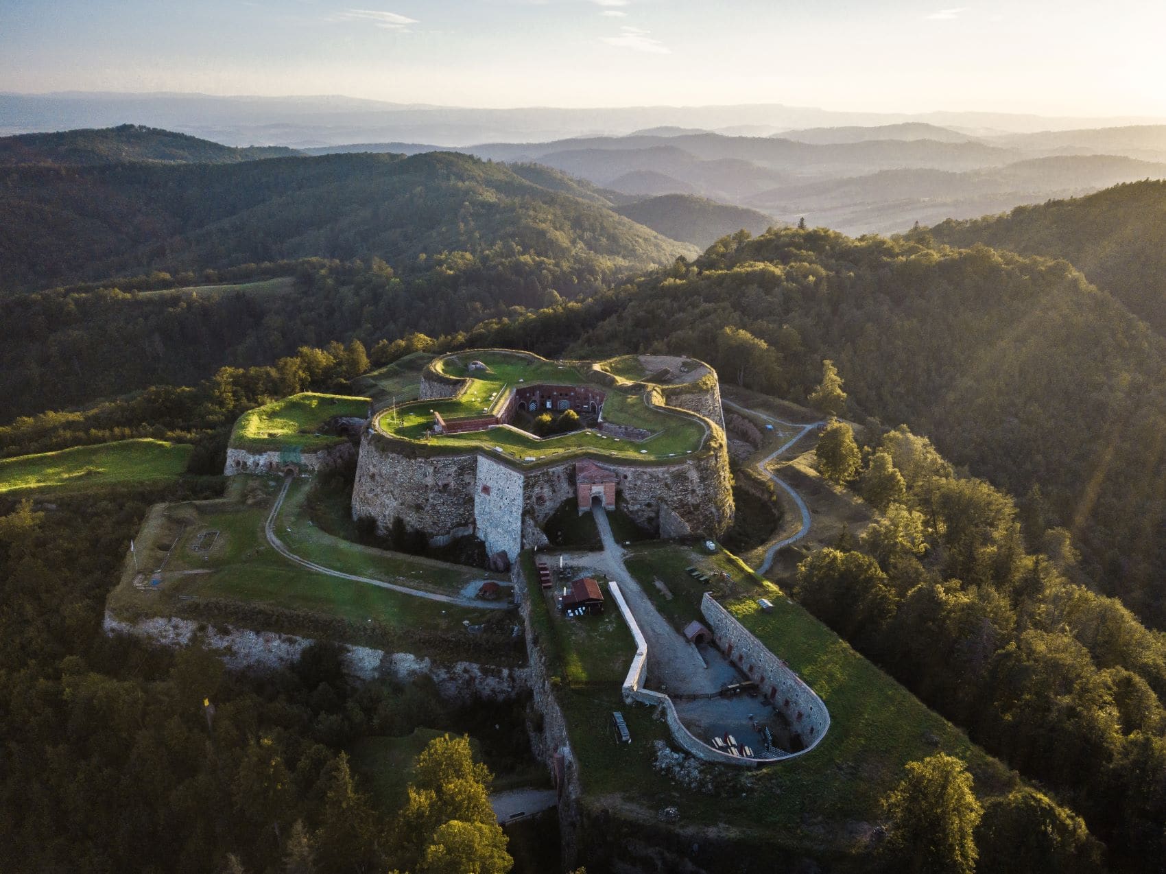 Festung Silberberg mit Drohne fotografiert
