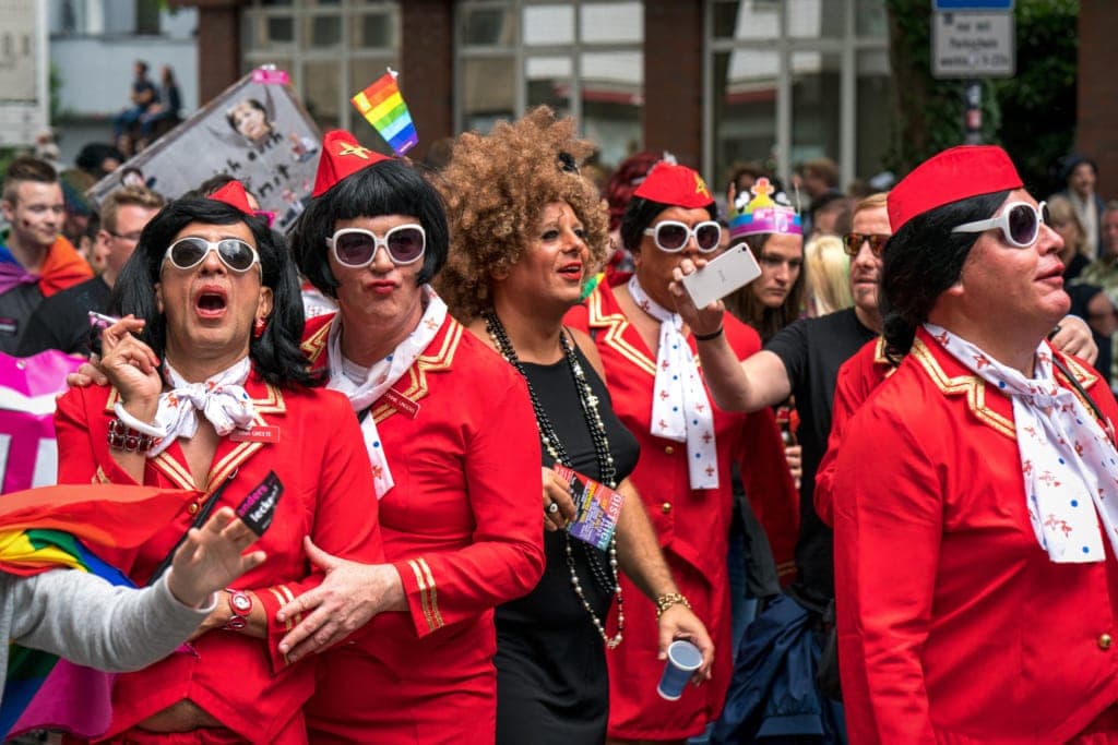 Teilnehmer an der CSD-Parade in Köln