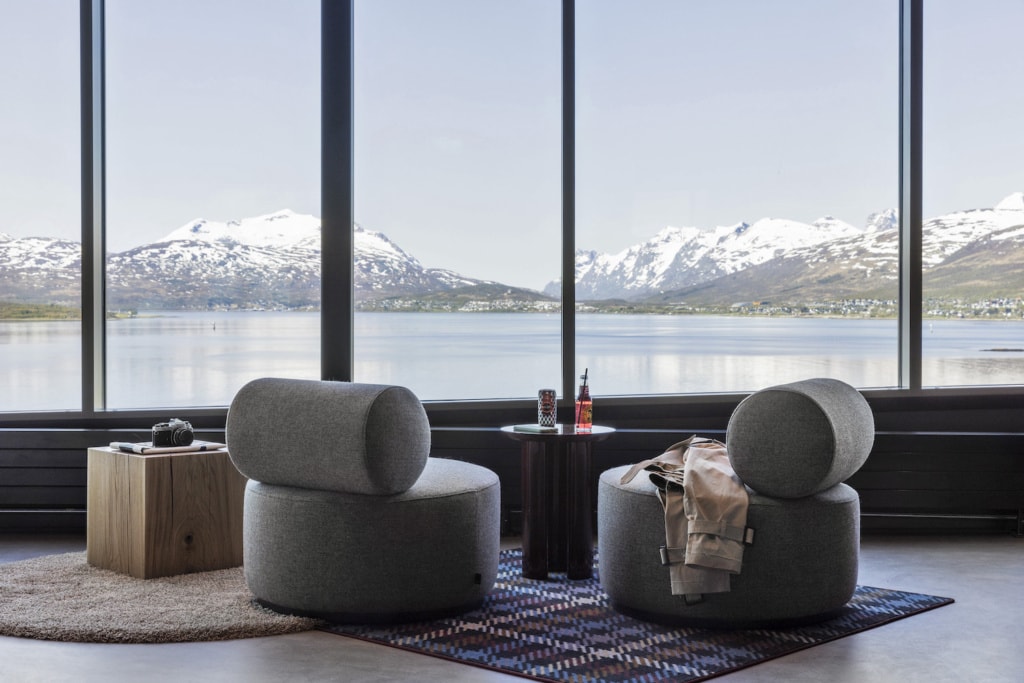 Aussicht im Moxy Tromsø
