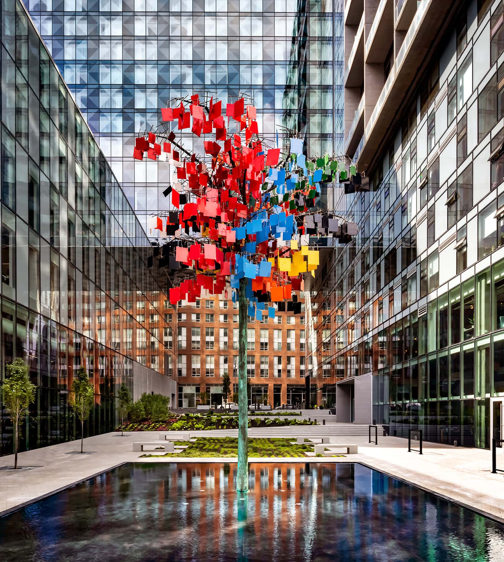 Kunst vor dem Humaniti Hotel Montréal