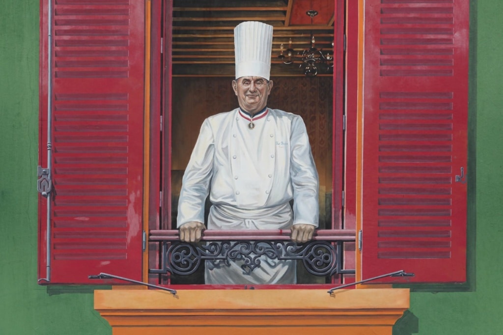 Paul Bocuse Wandzeichnung