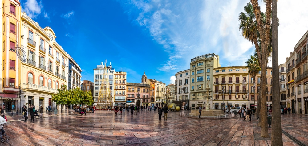Plaza de la Constitution in Malaga