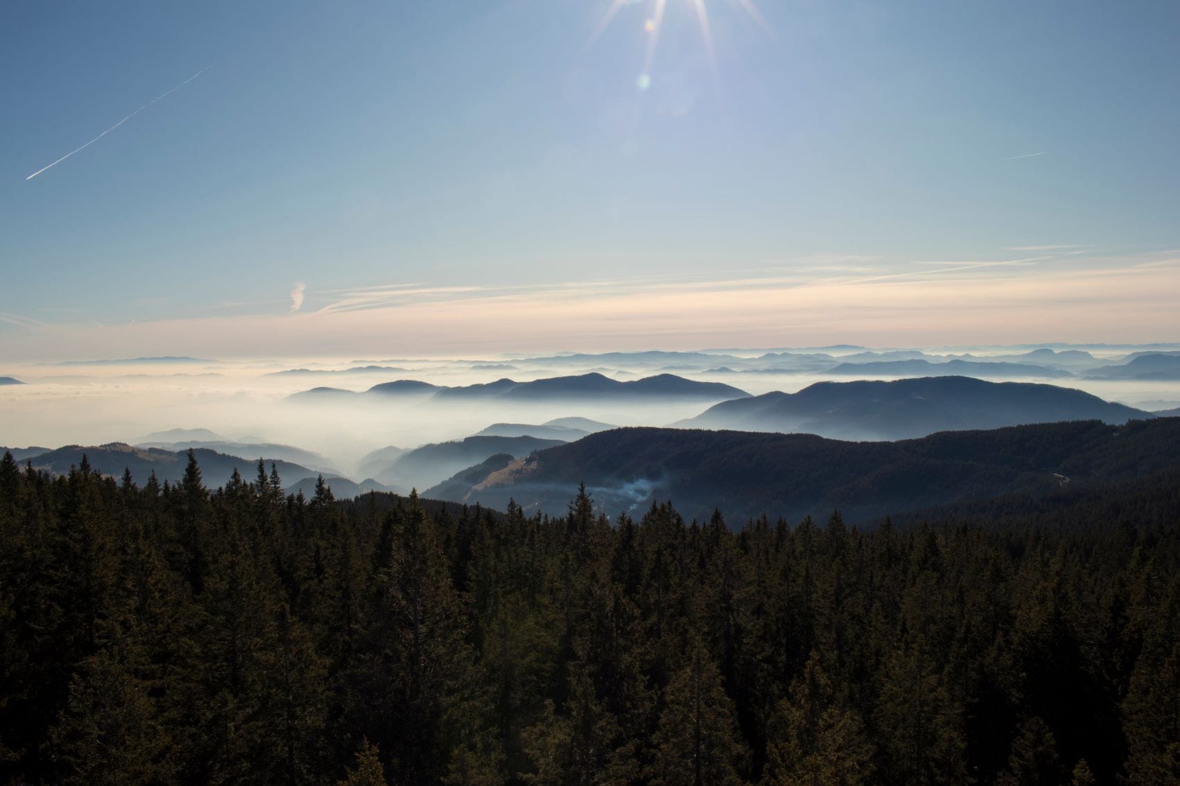 Pohorje (Bachergebirge) in Slowenien