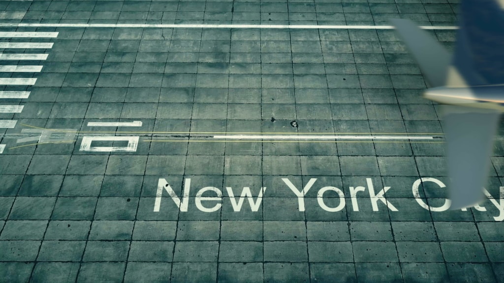 Rollfeld am Flughafen New York
