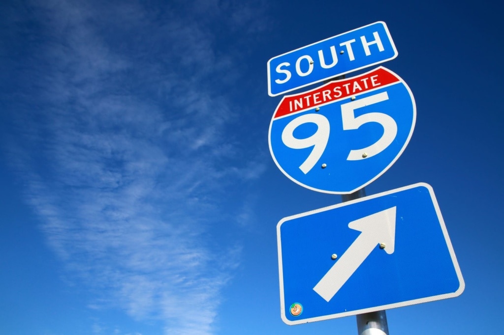 Schild Interstate 95 USA