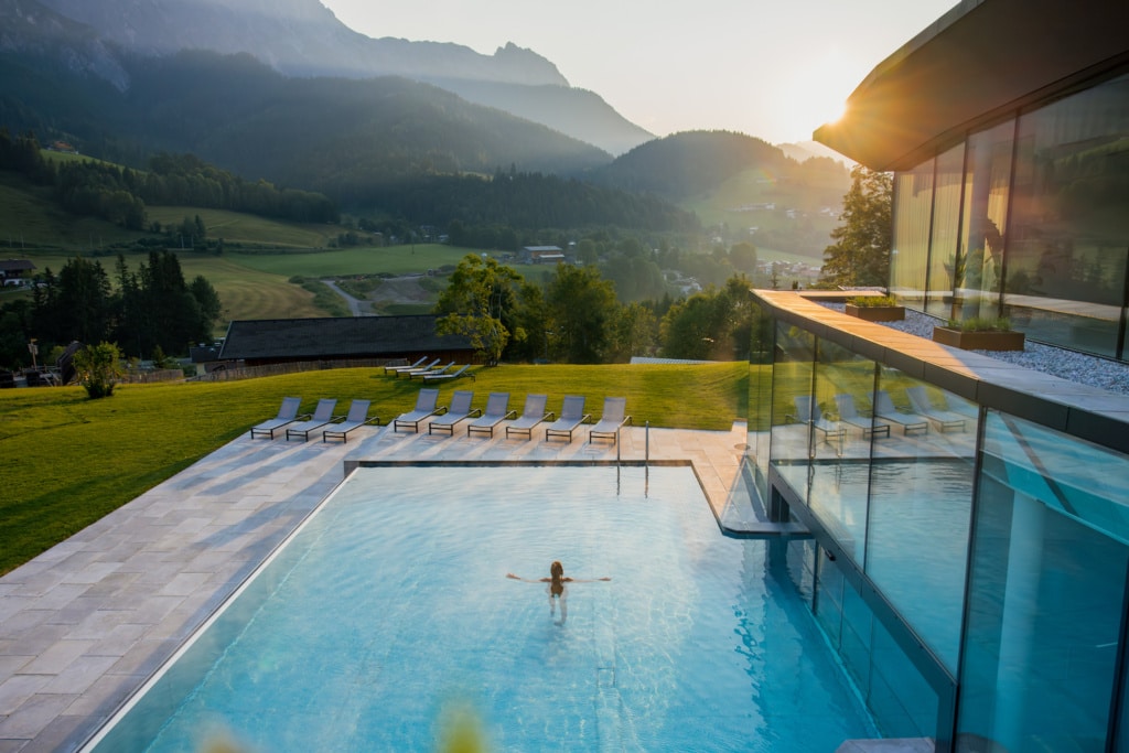 Blick im Puradies Hotel in Leogang