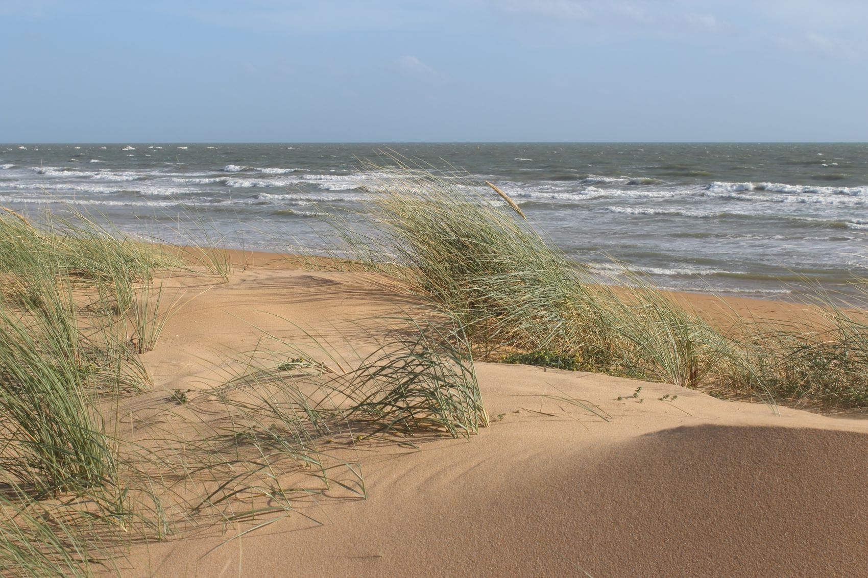 Strand in Saint-Jean-de-Monts, Frankreich