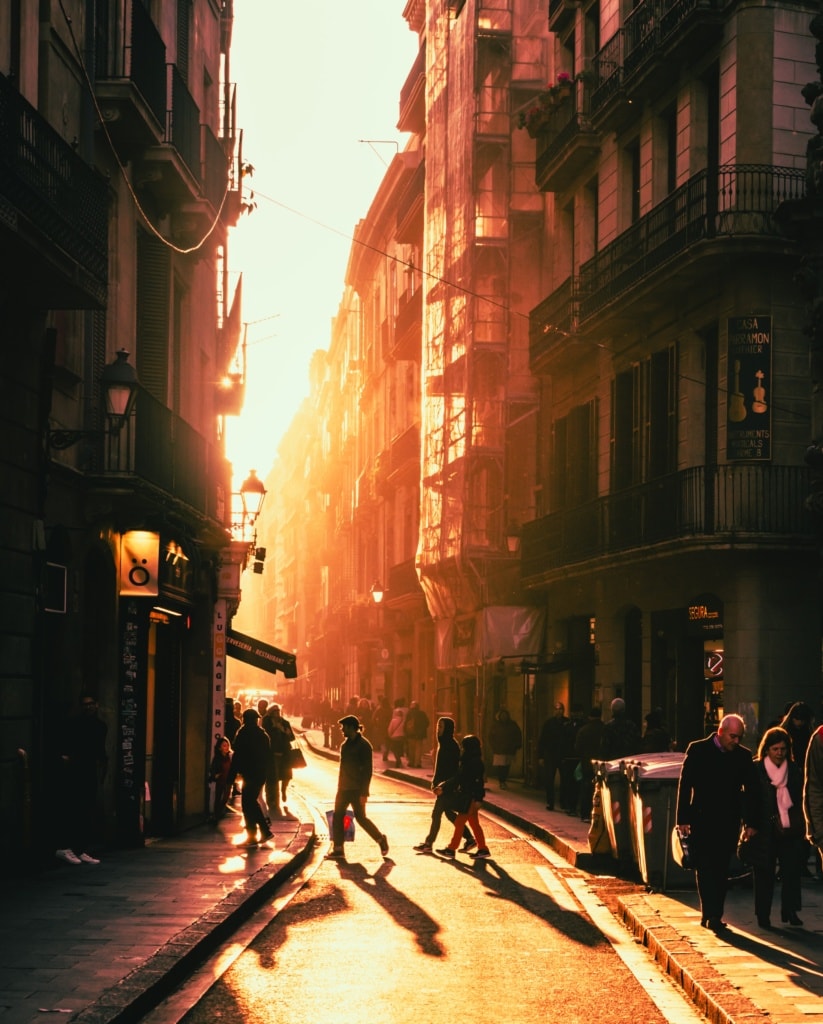 Straße in Barcelona