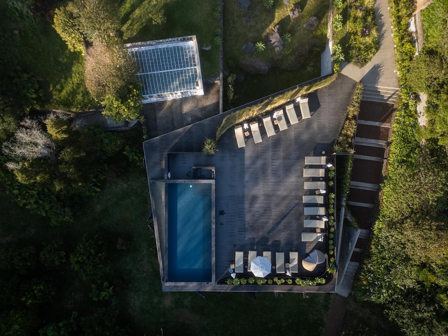 Pool von oben