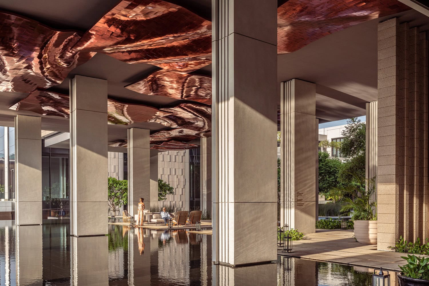 Innenhof im Four Seasons Hotel in Bangkok