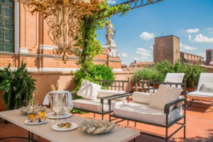 Dachterrasse im Grand Hotel Majestic