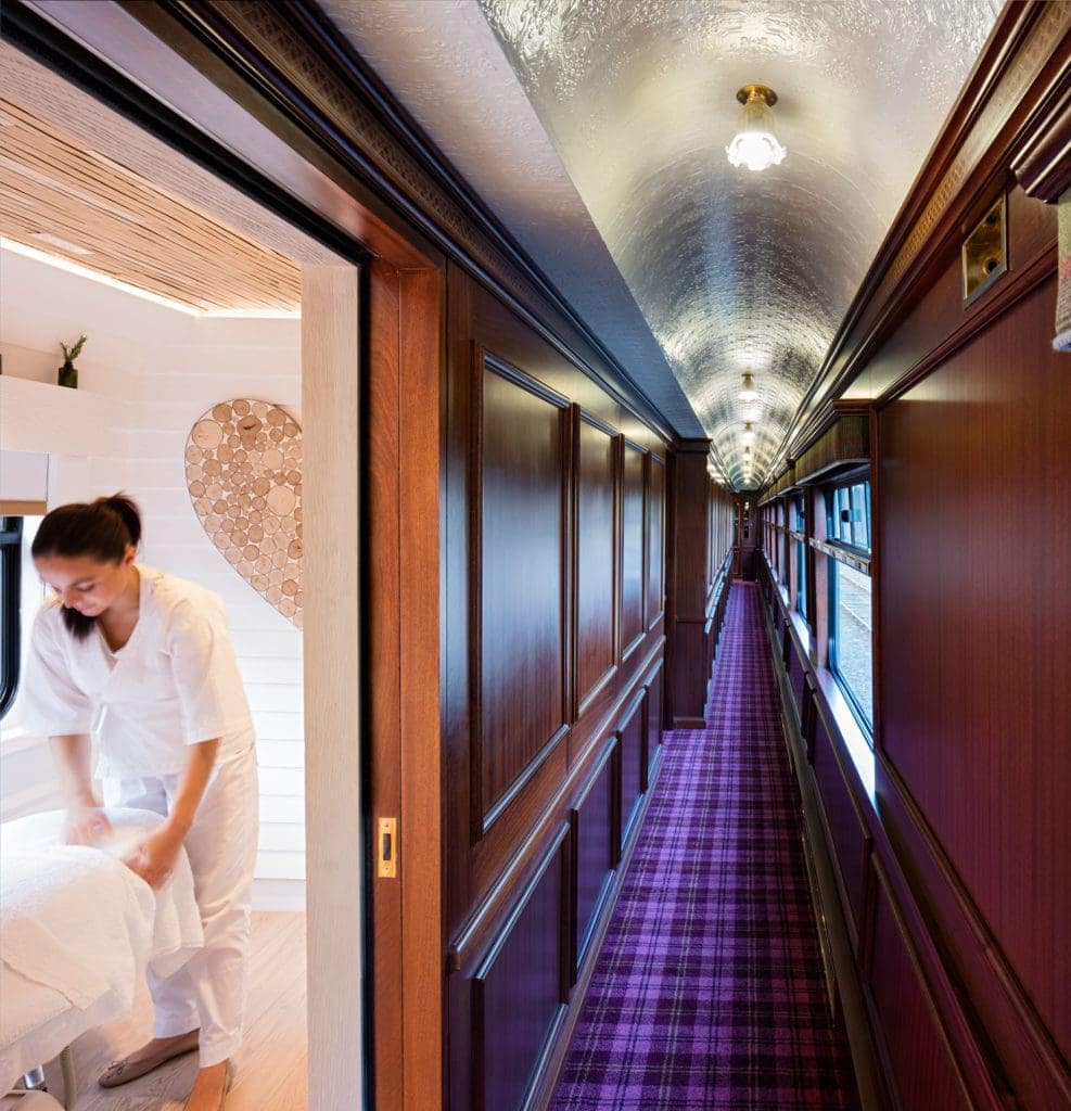 Spa-Abteil im Belmond Royal Scotsman