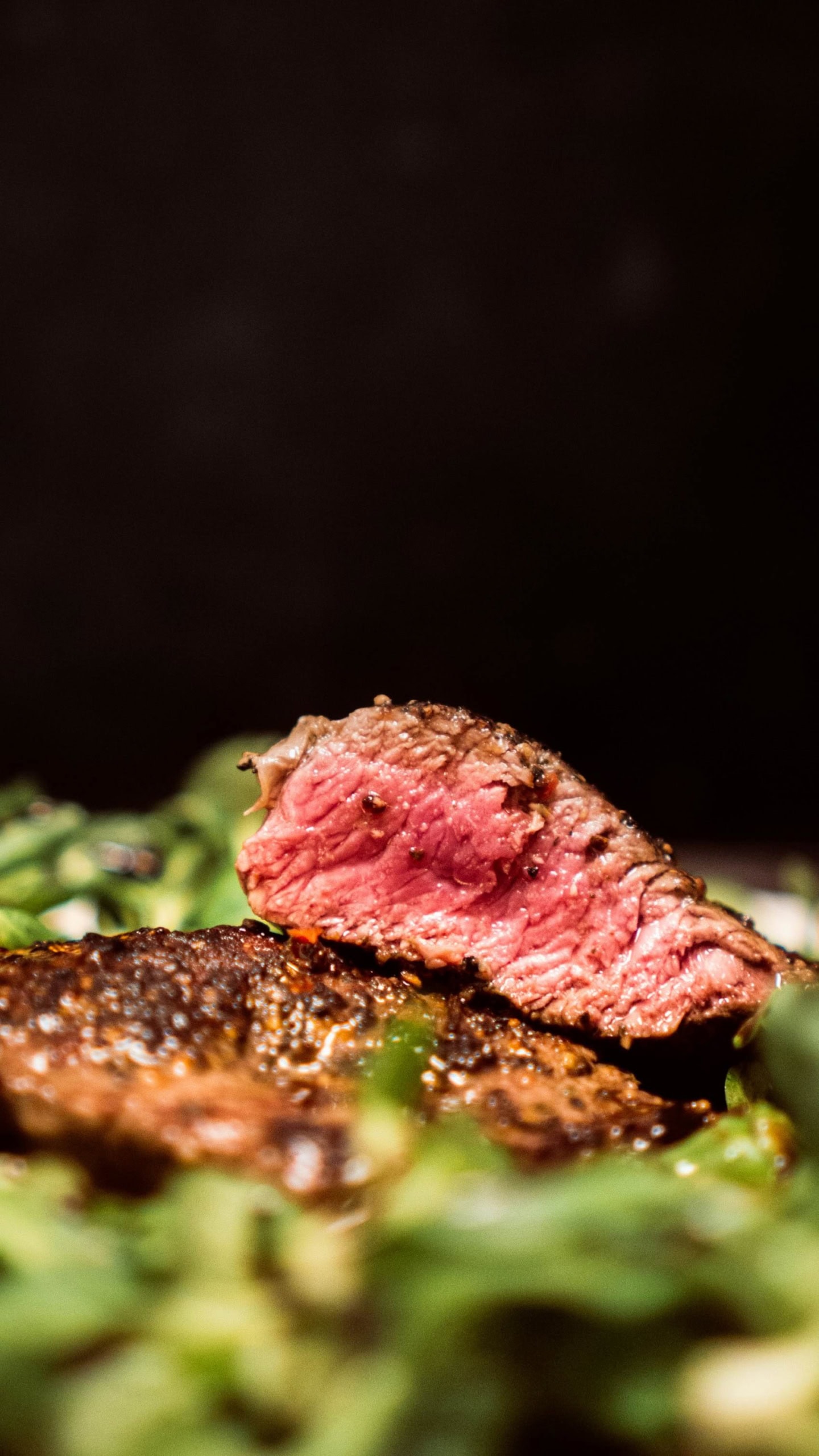 Nahaufnahme eines Steaks