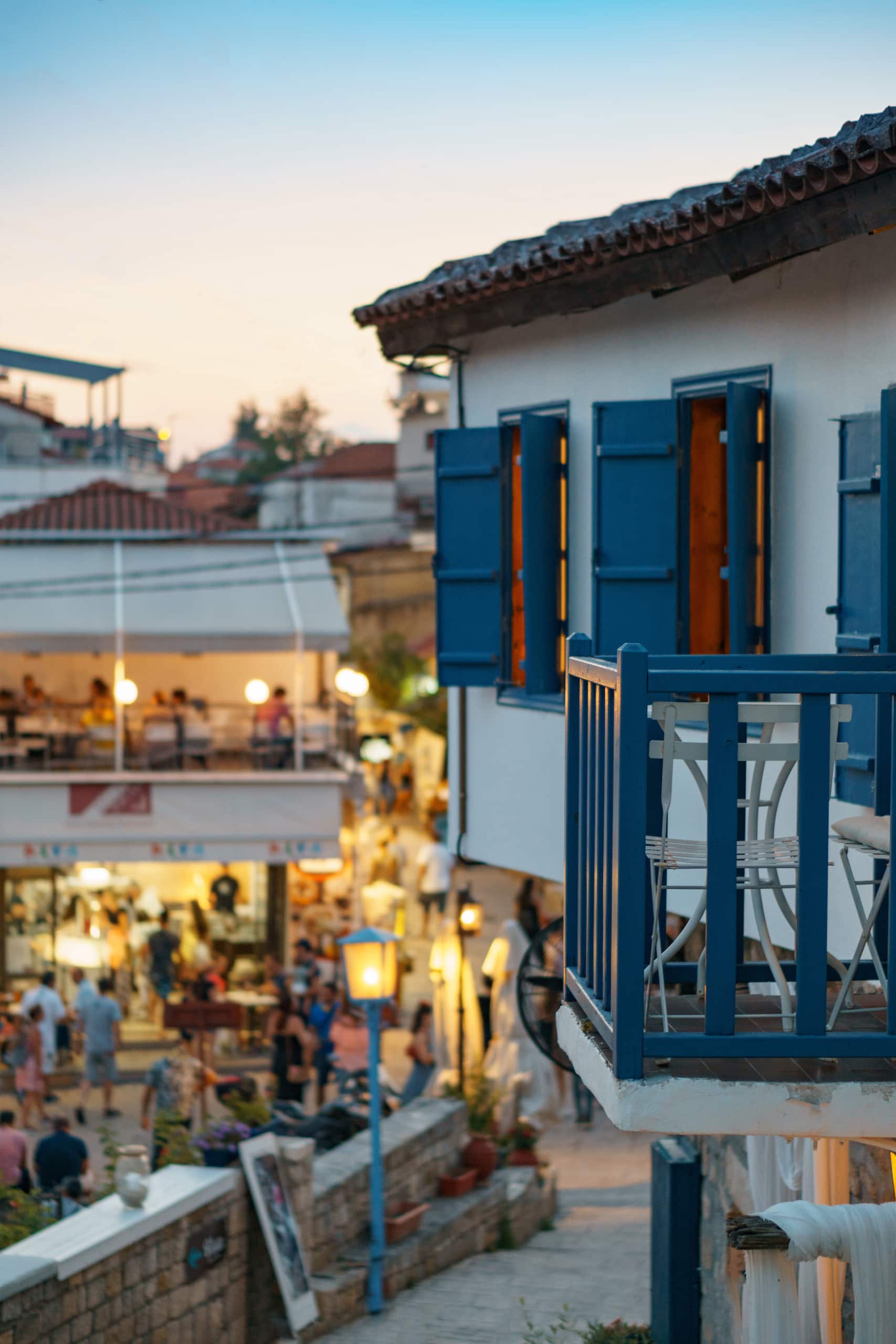 Restaurants in Afytos, einem kleinen Dorf in Chalkidiki
