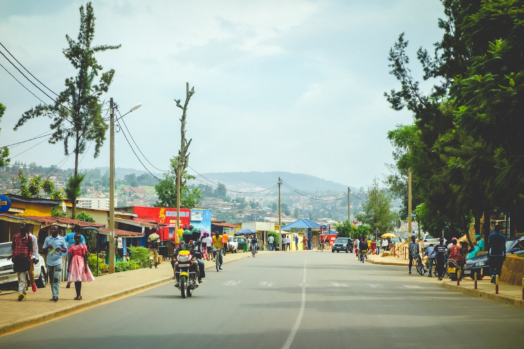 Öffentliche Straße in Ruanda