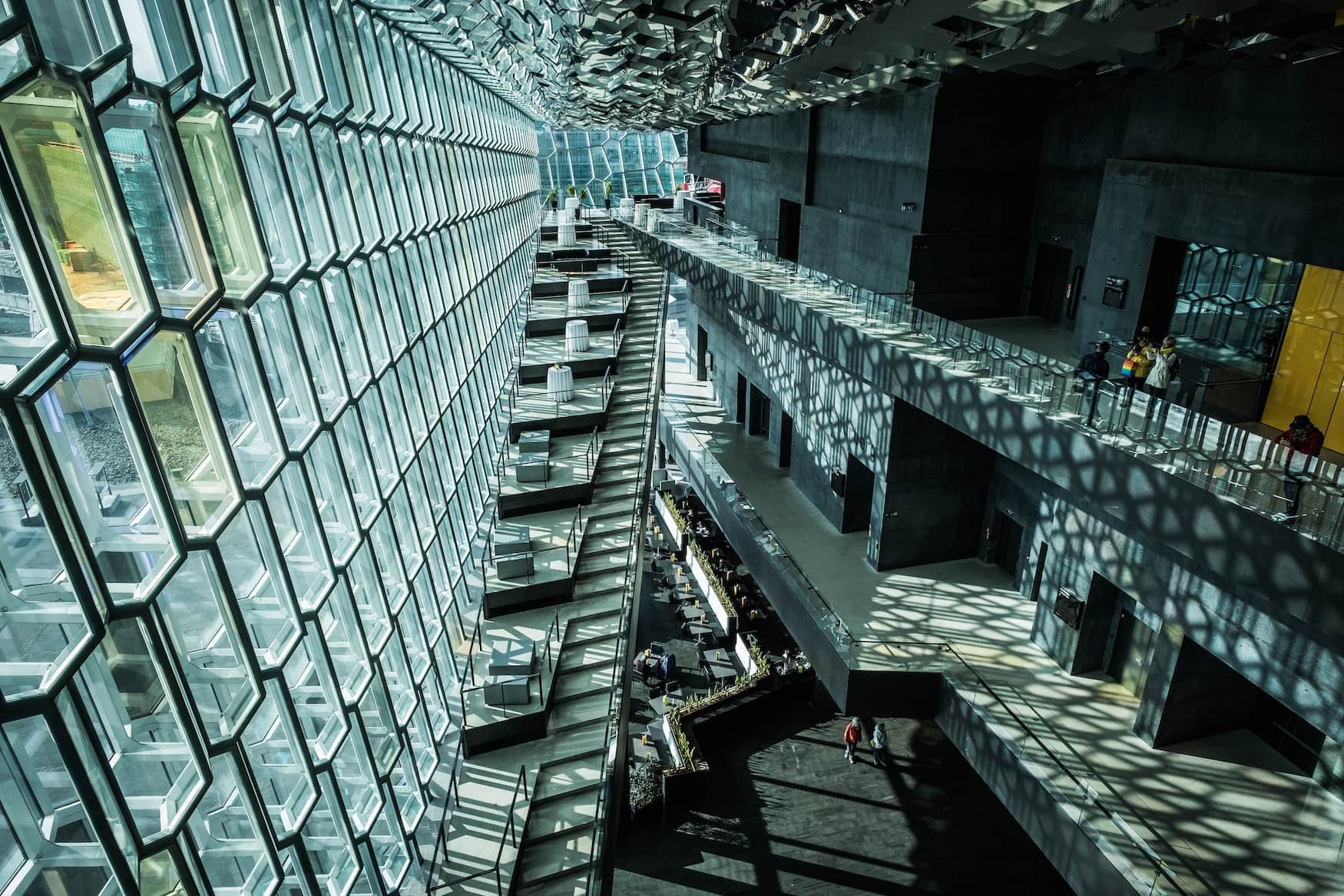Das Konzerthaus Harpa, eine Sehenswürdigkeit in Island