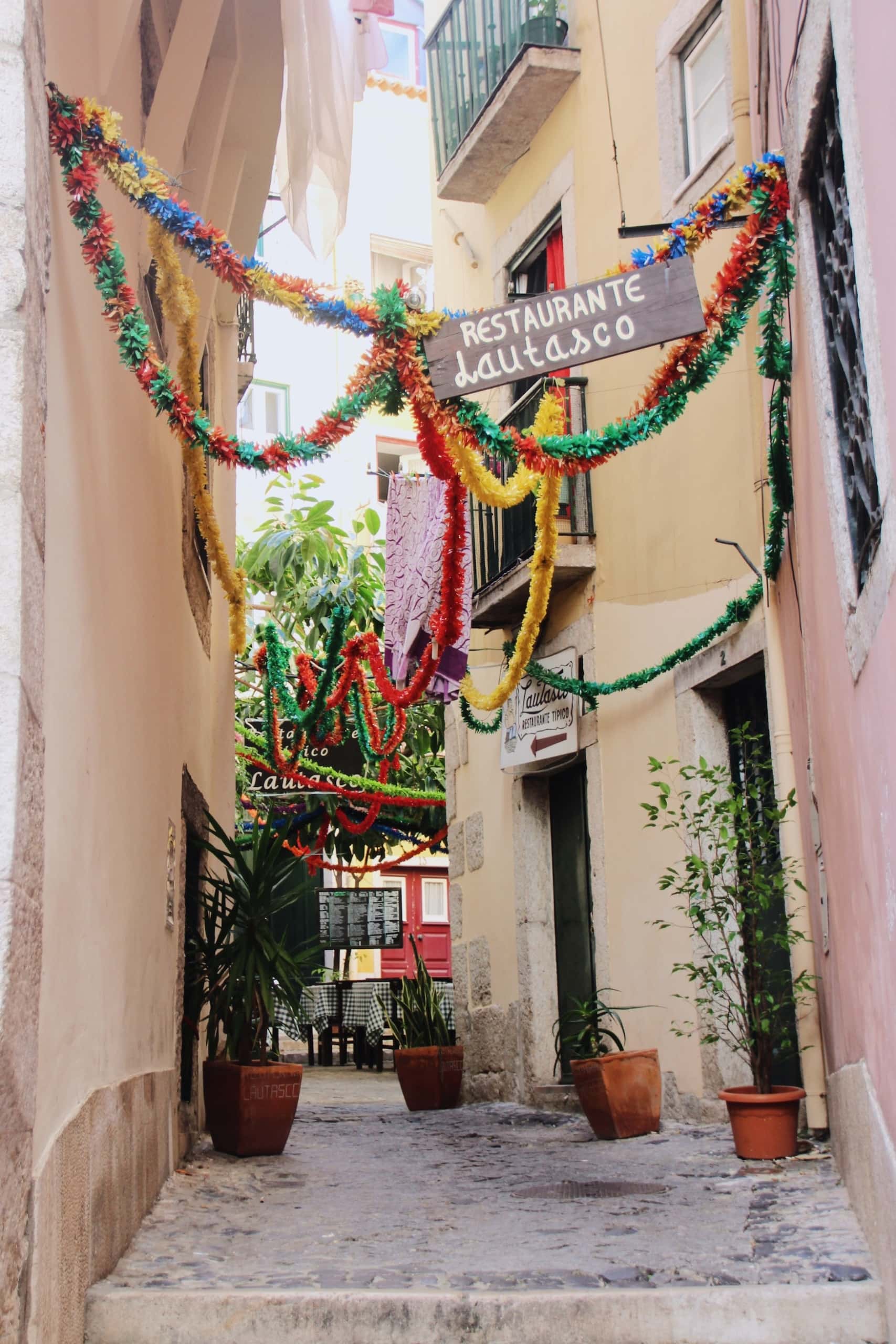 Restaurants in der Altstadt der portugiesischen Hauptstadt