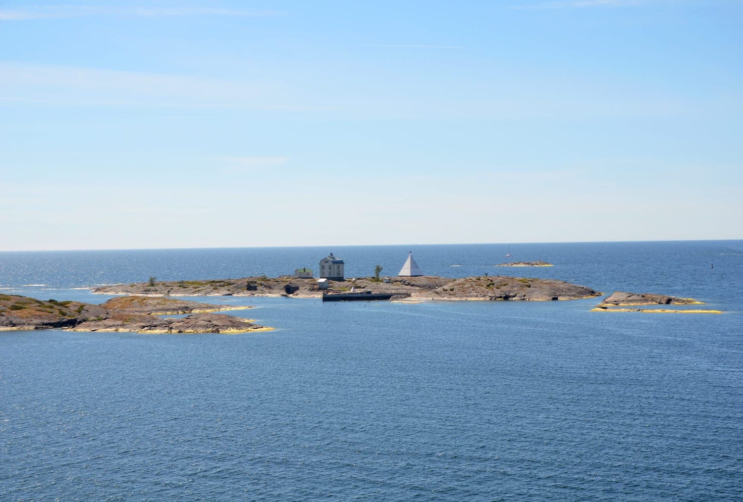 Blick auf Insel in Finnland