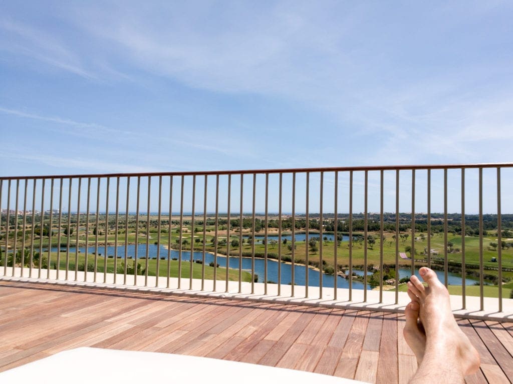 Die Dachterrasse des Anantara Vilamoura an der Algarve, Portugal
