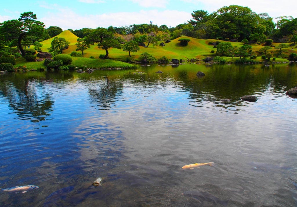 Schönster Garten in Kumamoto - Suizenji-Park_ Kyushu- Japan