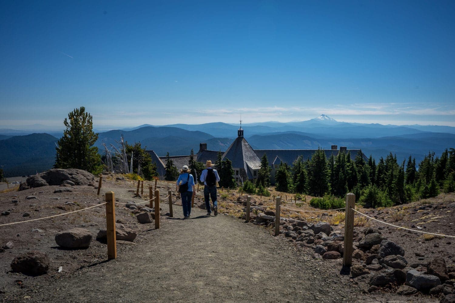 Auf 1.830 Metern Höhe liegt die Timberline Lodge an der Südseite des Mt. Hood in Oregon