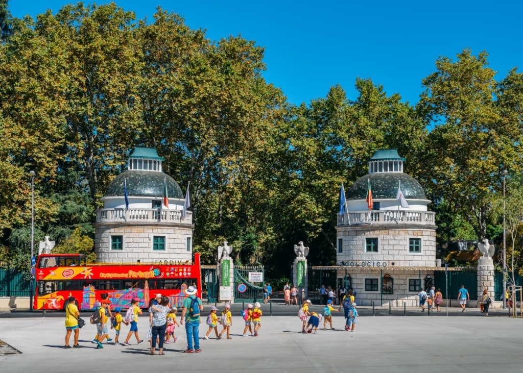 Eingang Jardim Zoologico in Lissabon