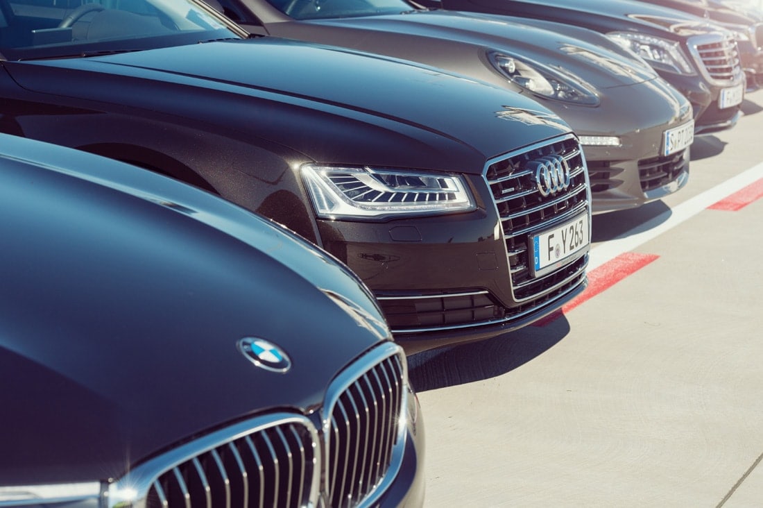 Limousinen des VIP-Service des Frankfurter Airports