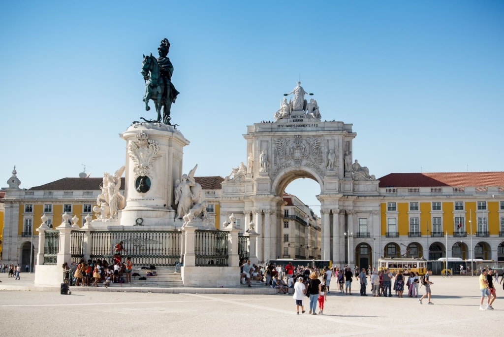 Praco do Comercio in Lissabon