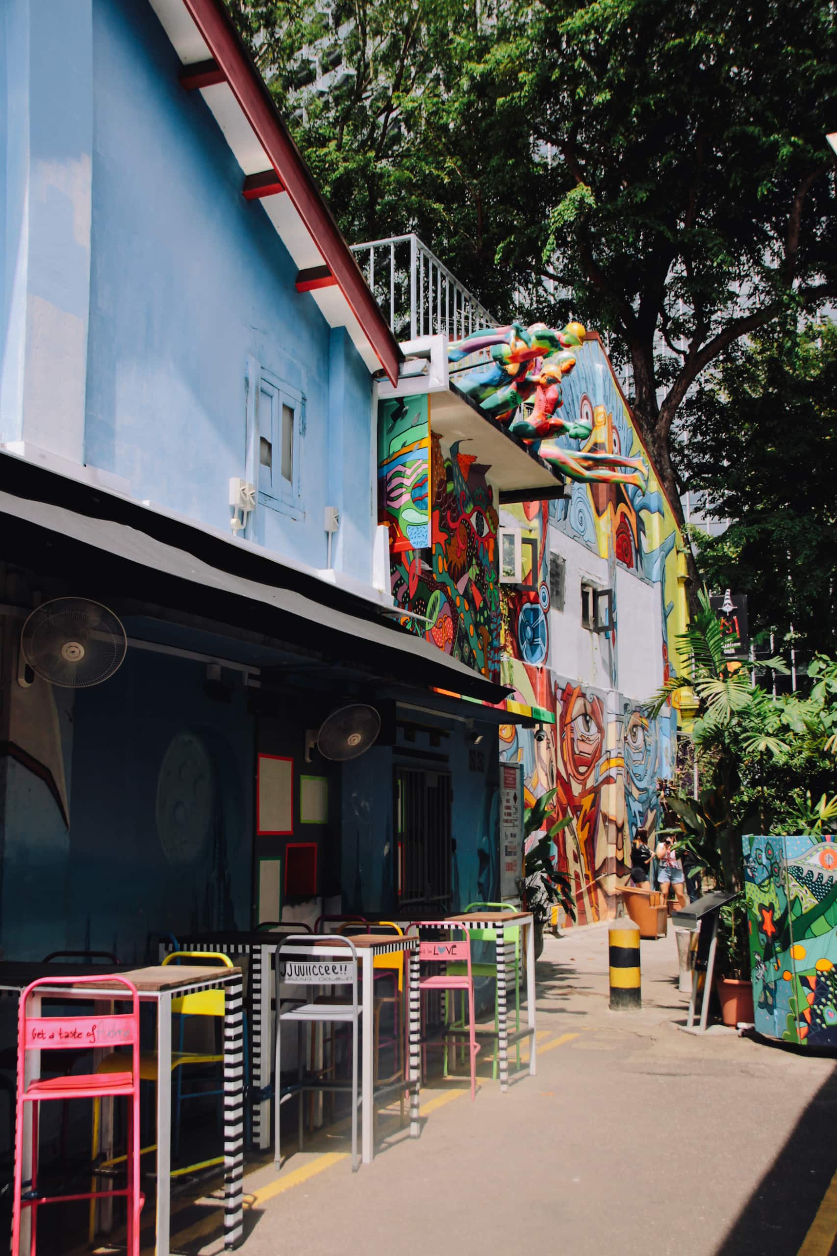 Alternative Bar auf der Haji Lane in Singapur
