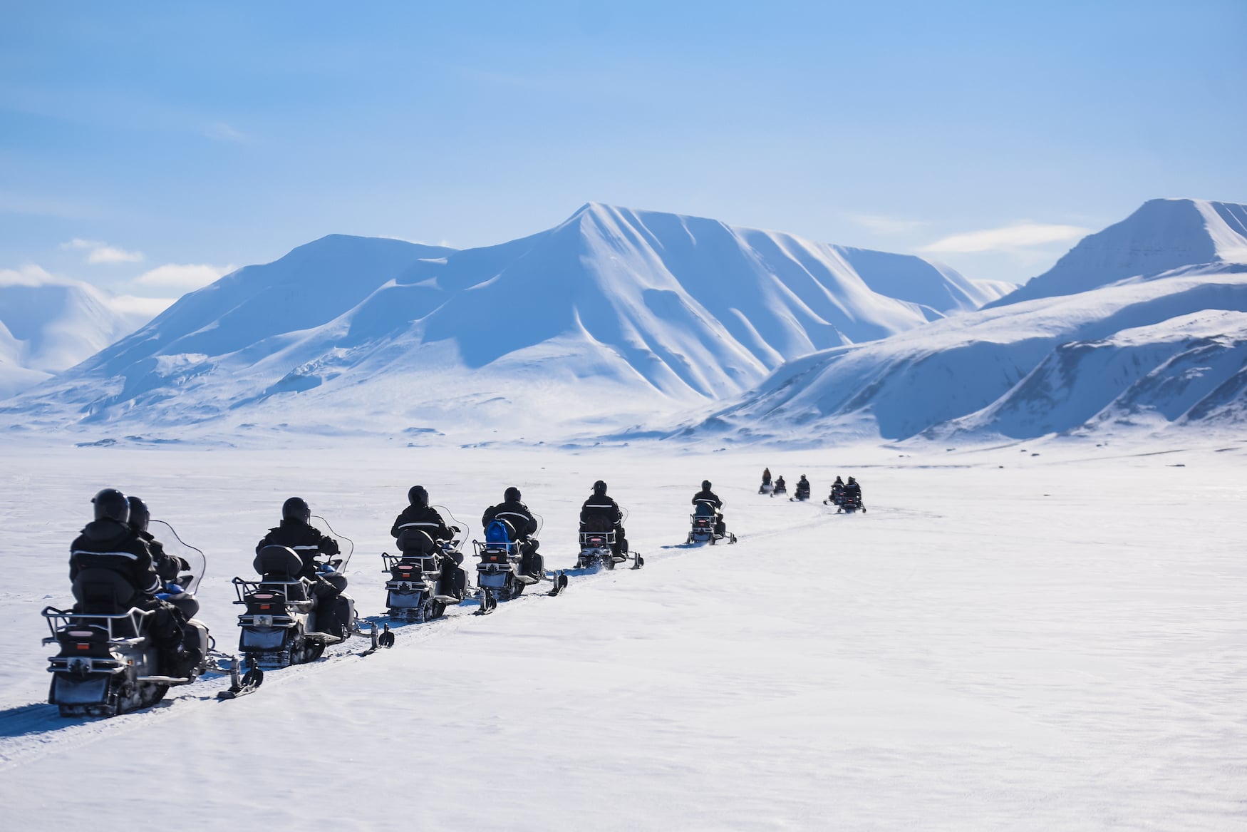 Schneemobil-Tour durch Svalbard in Norwegen