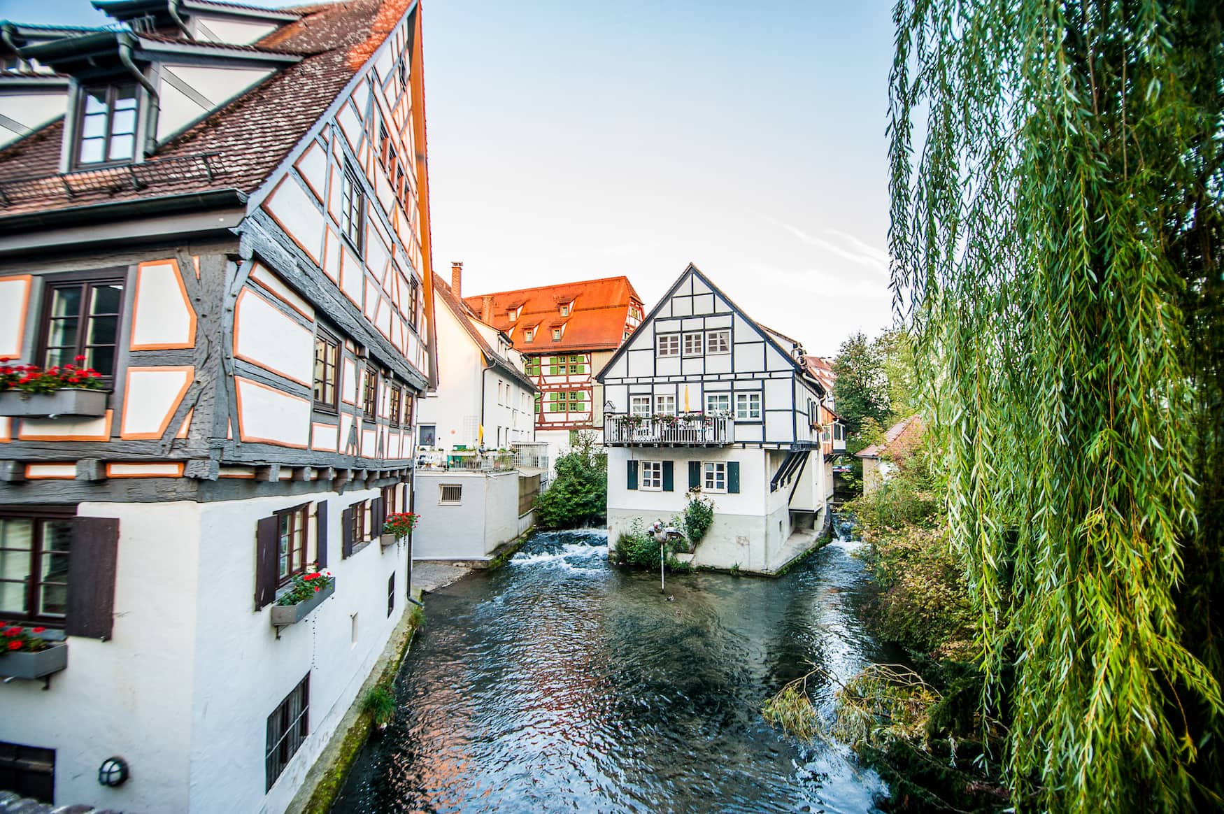 Stadtzentrum in Ulm in Baden-Württemberg