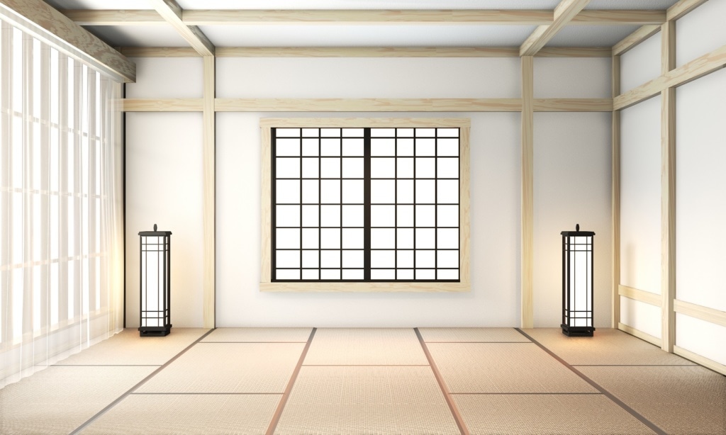 Ryokans sind oft minimalistisch eingerichtet.