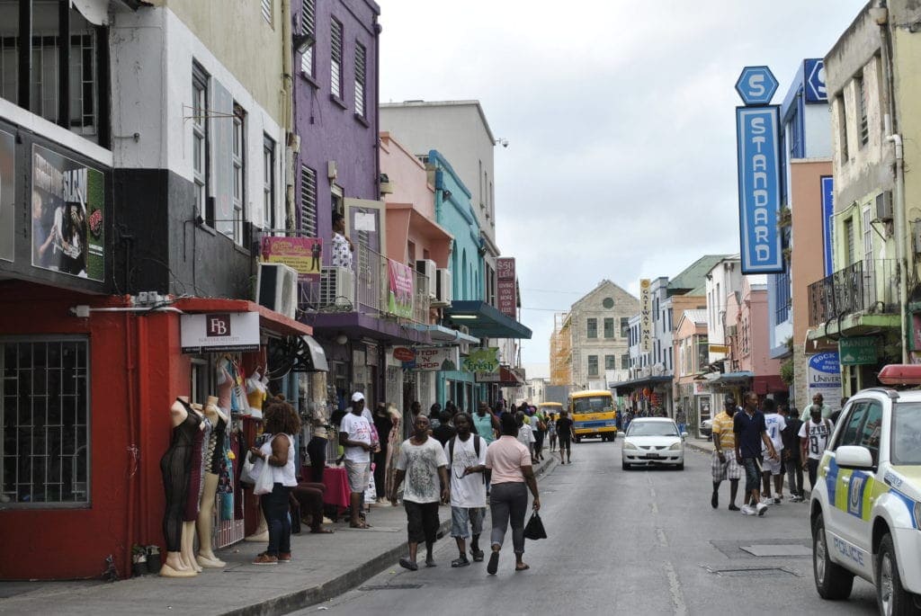 Reges Treiben in Bridgetown, der Hauptstadt von Barbados.