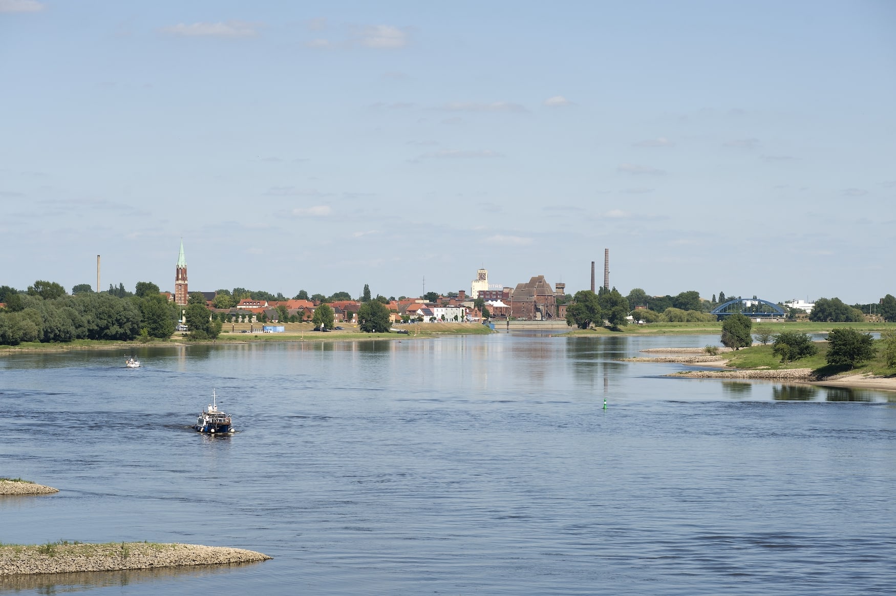 Die Flusslandschaft Elbe bei Wittenberge