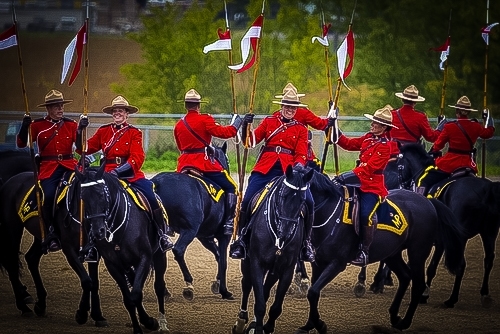 Reiter der Royal Canadian Mounted Police