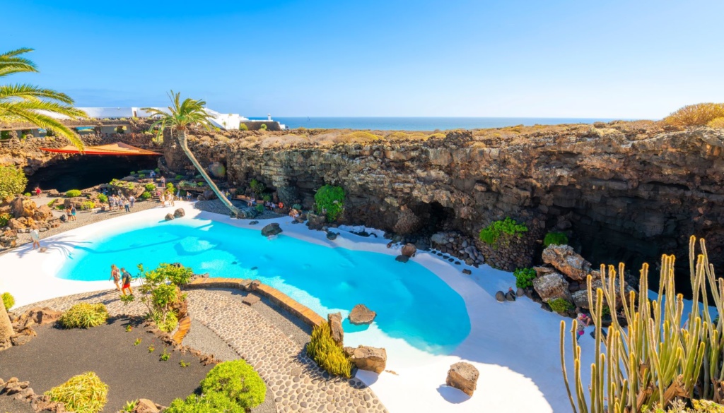 Gelände des César Manrique Volcano House auf Lanzarote