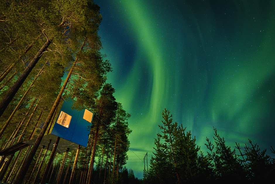 Mirror Cube im The Treehotel in Schweden