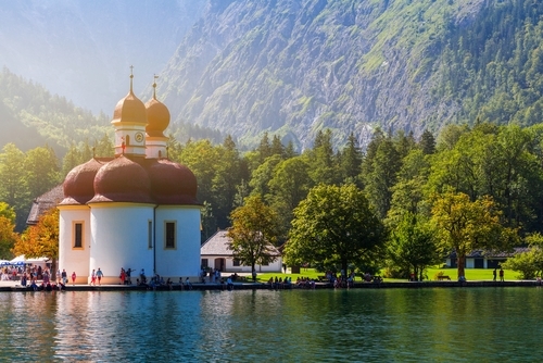 St. Bartholomä am Königssee in Bayern